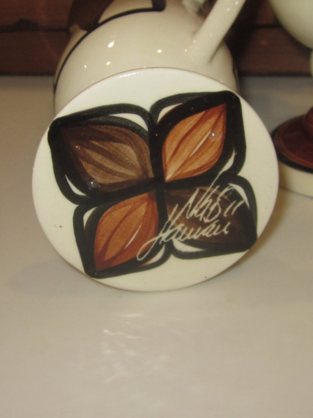 Hawaii Tapa Cloth Mugs Irish Coffee Set - Picture 2 of 4